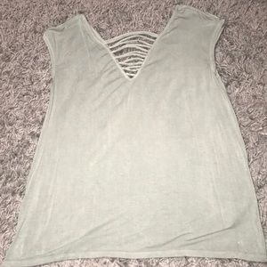 American Eagle army green tee